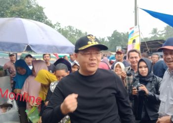 GUBERNUR BENGKULU TINJAU PASAR TALANG BENUANG KECAMATAN SUKARAJA