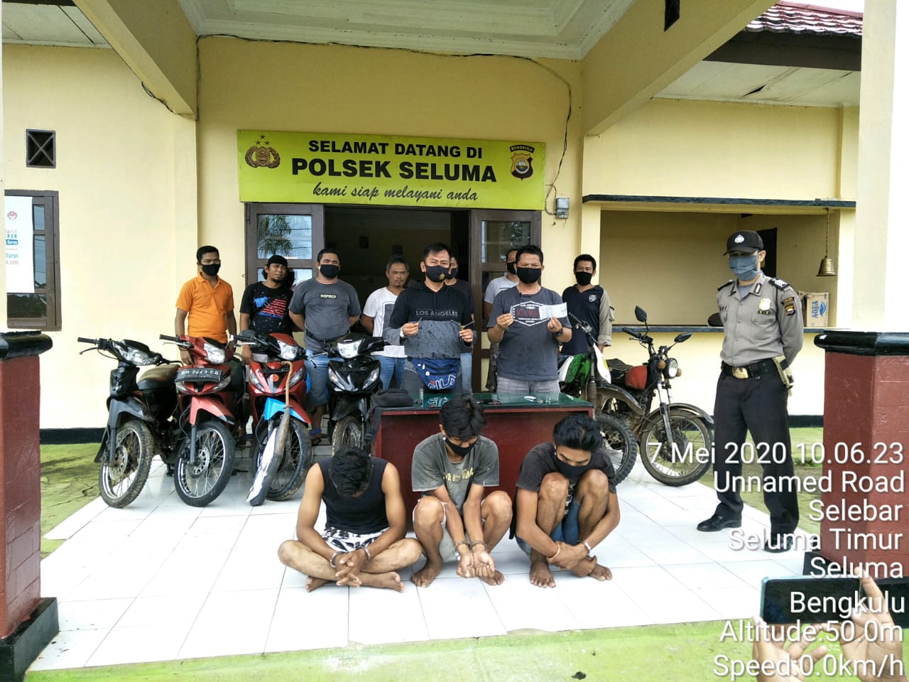 Polsek Seluma Ringkus Tiga Pelaku Curanmor