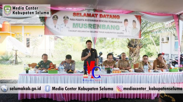 Musrenbang Seluma Timur, Lurah Wajib Usulkan Pembangunan